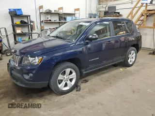 2014 Jeep Compass Sport with VIN 1C4NJDBB0ED598518, listed as a Copart auction lot 55072665 with 128,141 mi miles and Salvage Title. Bid and sale history available at carsss.com. Image 1.