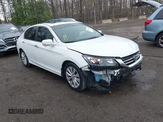 2015 Honda Accord EX-L with VIN 1HGCR2F84FA028254, listed as a IAAI auction lot 41953811 with 140,902 mi miles and . Bid and sale history available at DreamBid. Image 1.