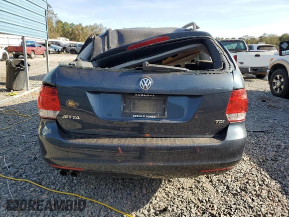 2010 Volkswagen Jetta SportWagen TDI with VIN 3VWPL7AJ4AM637541, listed as a Copart auction lot 76248454 with 154,831 mi miles and Salvage Title. Bid and sale history available at carsss.com. Image 6.