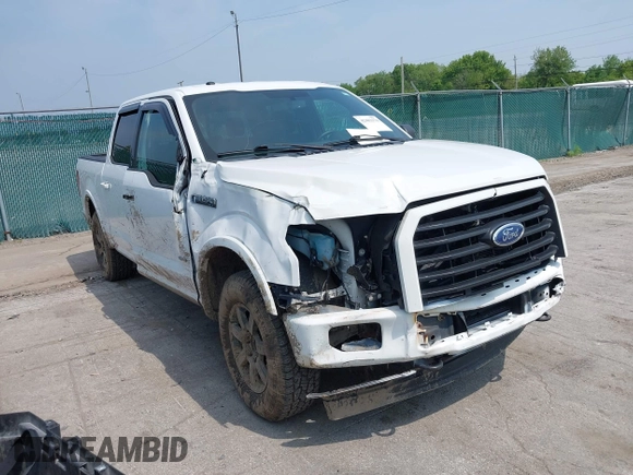 2017 Ford F-150 XL z VIN 1FTEW1EP1HFA72687, wystawiony jako IAAI lot #42483174 z przebiegiem 197 069 mil mil oraz . Historia ofert i sprzedaży dostępna na DreamBid. Obrazek 1.