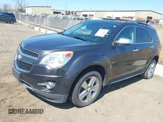 2013 Chevrolet Equinox LTZ with VIN 1GNFLGEK0DZ105067, listed as a IAAI auction lot 42102863 with 156,156 mi miles. Bid and sale history available at carsss.com. Image 2.