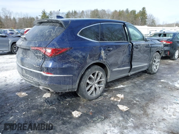 2022 Acura MDX Technology with VIN 5J8YE1H4XNL001553, listed as a IAAI auction lot 41617877 with 41,244 mi miles and . Bid and sale history available at DreamBid. Image 4.