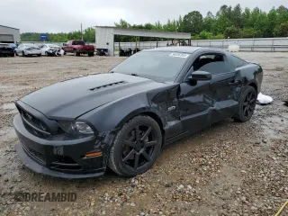 2014 Ford Mustang GT with VIN 1ZVBP8CF0E5282750, listed as a Copart auction lot 56556365 with 141,750 mi miles and Salvage title. Bid and sale history available at DreamBid. Image 1.