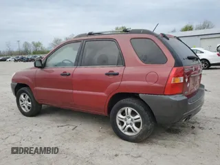 2008 Kia Sportage LX with VIN KNDJE723187509300, listed as a Copart auction lot 53381095 with 121,436 mi miles and Clean Title. Bid and sale history available at carsss.com. Image 2.