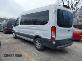 2024 Ford Transit Passenger XL with VIN 1FBAX2C86RKA52252, listed as a IAAI auction lot 41842053 with 12,932 mi miles. Bid and sale history available at carsss.com. Image 3.