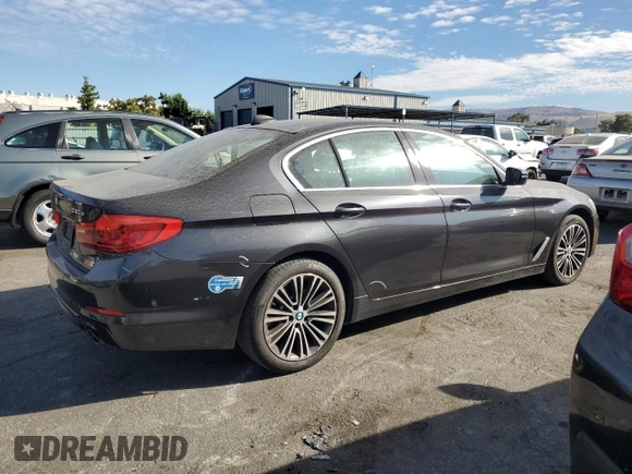 2020 BMW 5 Series 530e with VIN WBAJA9C08LCD44034, listed as a Copart auction lot 63664454 with 97,595 mi miles and Salvage Title. Bid and sale history available at DreamBid. Image 3.