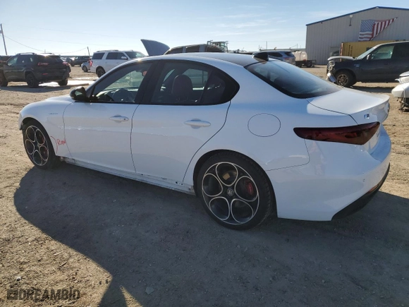 2023 Alfa Romeo Giulia Veloce with VIN ZARFAMBN8P7671236, listed as a Copart auction lot 89178745 with 45,168 mi miles and Salvage Title. Bid and sale history available at carsss.com. Image 2.