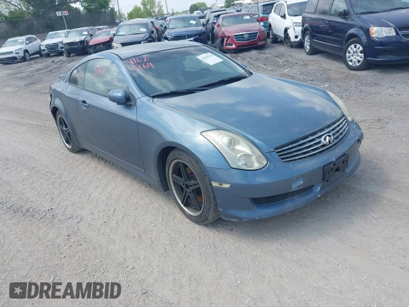 2006 Infiniti G35 Coupe with VIN JNKCV54E76M712135, listed as a IAAI auction lot 41625164 with 149,739 mi miles. Bid and sale history available at carsss.com. Image 1.