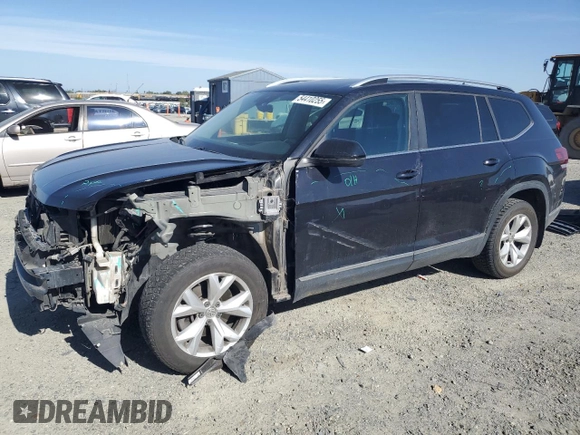 2018 Volkswagen Atlas SEL z VIN 1V2MR2CA5JC556584, wystawiony jako Copart lot #54410255 z przebiegiem 111 580 mil mil oraz Szkoda całkowita • Salvage title. Historia ofert i sprzedaży dostępna na DreamBid. Obrazek 1.
