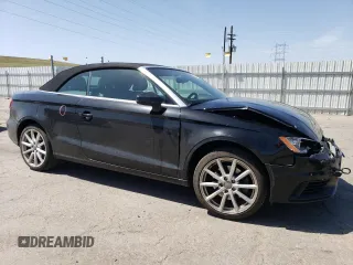 2015 Audi A3 2.0T Premium Plus with VIN WAU3FLFF6F1110043, listed as a Copart auction lot 52631475 with 80,467 mi miles and Salvage Title. Bid and sale history available at carsss.com. Image 4.