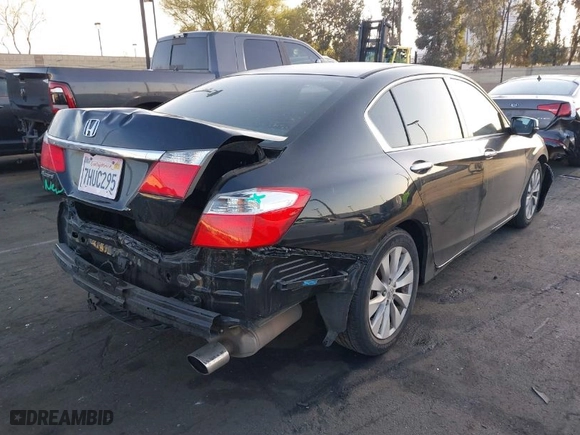 2014 Honda Accord Sedan EX with VIN 1HGCR2F78EA243478, listed as a IAAI auction lot 41979358 with 130,593 mi miles. Bid and sale history available at carsss.com. Image 4.