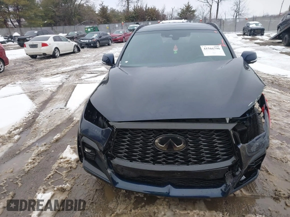 2025 Infiniti QX50 Sport with VIN 3PCAJ5FB2SF103397, listed as a IAAI auction lot 41566790 with 1,228 mi miles and . Bid and sale history available at DreamBid. Image 12.