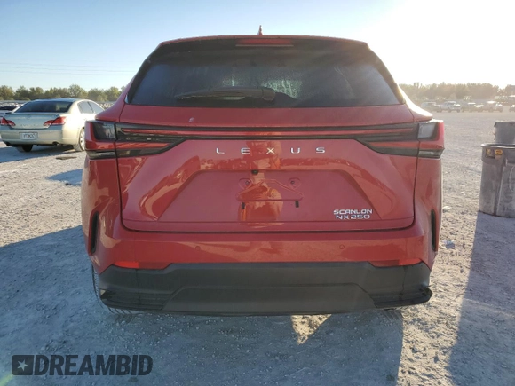 2023 Lexus NX with VIN 2T2GDCAZ3PC005206, listed as a Copart auction lot 82875594 with 9,455 mi miles and Salvage Title. Bid and sale history available at carsss.com. Image 6.