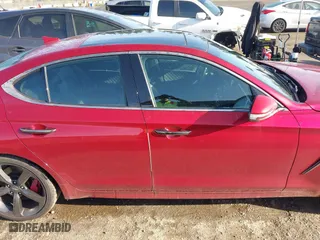 2019 Genesis G70 3.3T Advanced with VIN KMTG34LE6KU022487, listed as a IAAI auction lot 41996573 with 56,236 mi miles. Bid and sale history available at carsss.com. Image 14.