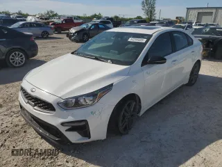 2021 Kia Forte GT-Line with VIN 3KPF34ADXME380598, listed as a Copart auction lot 54286685 with 61,893 mi miles and Salvage title. Bid and sale history available at DreamBid. Image 1.