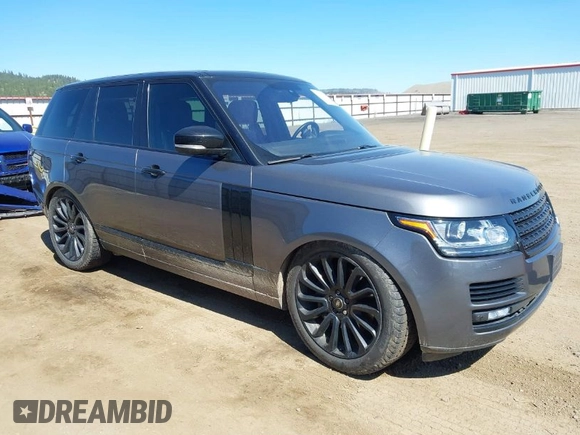 2016 Land Rover Range Rover Supercharged z VIN SALGS2EF0GA250885, wystawiony jako IAAI lot #42078236 z przebiegiem 105 292 mil mil oraz . Historia ofert i sprzedaży dostępna na DreamBid. Obrazek 1.