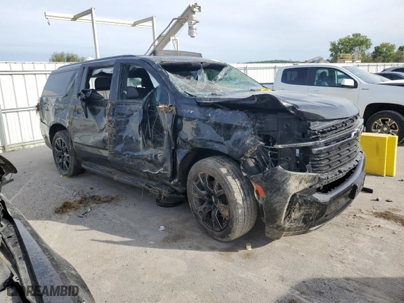 2021 Chevrolet Suburban RST with VIN 1GNSKEKD6MR493966, listed as a Copart auction lot 73144864 with 42,789 mi miles and Salvage Title. Bid and sale history available at carsss.com. Image 4.