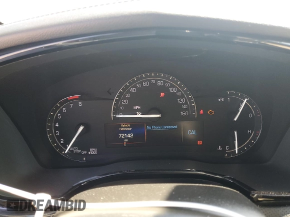 2019 Cadillac XT5 FWD with VIN 1GYKNARS1KZ121732, listed as a Copart auction lot 54882885 with 72,142 mi miles and Salvage title. Bid and sale history available at DreamBid. Image 9.