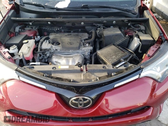 2018 Toyota RAV4 LE with VIN 2T3BFREVXJW821118, listed as a Copart auction lot 46302585 with Not Provided miles and Salvage Title. Bid and sale history available at DreamBid. Image 12.