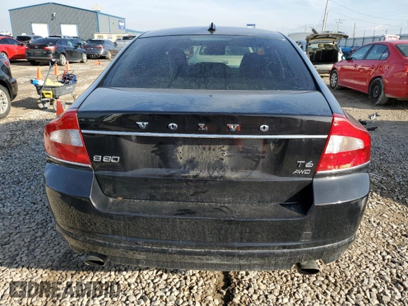 2013 Volvo S80 T6 with VIN YV1902AH0D1172403, listed as a Copart auction lot 82343234 with 128,092 mi miles and Salvage Title. Bid and sale history available at carsss.com. Image 6.