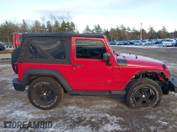 2014 Jeep Wrangler Sport with VIN 1C4AJWAG9EL295931, listed as a IAAI auction lot 41362815 with 104,881 mi miles and . Bid and sale history available at carsss.com. Image 13.