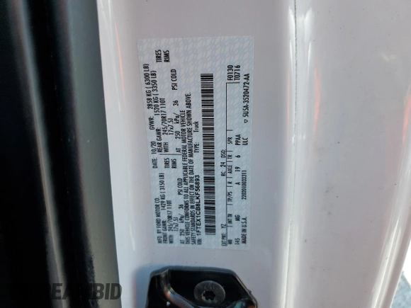 2020 Ford F-150 XL z VIN 1FTEX1CB8LKF56893, wystawiony jako Copart lot #57490485 z przebiegiem 48 091 mil mil oraz Szkoda całkowita • Salvage title. Historia ofert i sprzedaży dostępna na DreamBid. Obrazek 12.