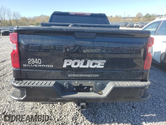 2021 Chevrolet Silverado 1500 Work Truck with VIN 1GCUYAEF0MZ158563, listed as a Copart auction lot 82125294 with 54,103 mi miles and Salvage Title. Bid and sale history available at DreamBid. Image 6.