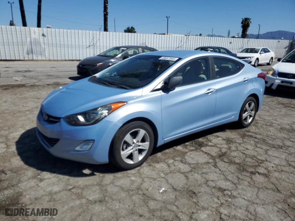 2013 Hyundai Elantra Limited with VIN KMHDH4AE1DU713916, listed as a Copart auction lot 49657565 with 155,970 mi miles and Salvage Title. Bid and sale history available at carsss.com. Image 1.
