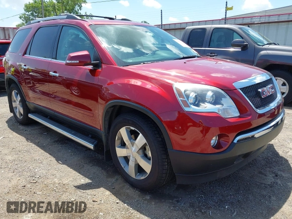 2011 GMC Acadia SLT1 with VIN 1GKKRRED7BJ286543, listed as a IAAI auction lot 42558021 with 97,963 mi miles and . Bid and sale history available at DreamBid. Image 1.