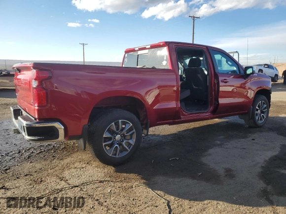 2021 Chevrolet Silverado 1500 LT with VIN 3GCUYDED5MG246654, listed as a Copart auction lot 43061635 with 34,916 mi miles and Salvage Title. Bid and sale history available at DreamBid. Image 3.