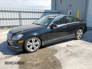 2012 Mercedes-Benz C 300 Sport with VIN WDDGF8BB4CA701042, listed as a Copart auction lot 56506425 with 153,822 mi miles and Salvage title. Bid and sale history available at DreamBid. Image 1.