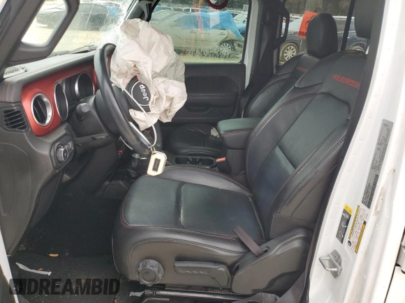 2022 Jeep Wrangler Unlimited Rubicon with VIN 1C4HJXFNXNW133624, listed as a Copart auction lot 48222615 with 51,849 mi miles and Salvage title. Bid and sale history available at DreamBid. Image 7.