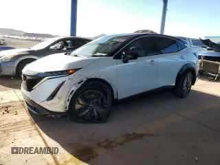 2024 Nissan ARIYA Engage z VIN JN1AF0BA4RM434228, wystawiony jako Copart lot #58381025 z przebiegiem 6 930 mil mil oraz Szkoda całkowita • Salvage title. Historia ofert i sprzedaży dostępna na DreamBid. Obrazek 1.