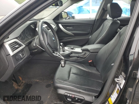 2013 BMW 3 Series 328i xDrive with VIN WBA3B5C53DF595177, listed as a Copart auction lot 57024375 with 124,873 mi miles and Salvage title. Bid and sale history available at DreamBid. Image 7.