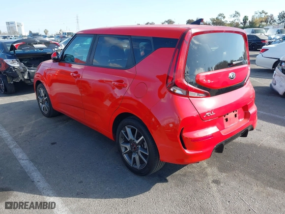 2020 Kia Soul GT-Line with VIN KNDJ63AU2L7014807, listed as a IAAI auction lot 41494439 with 98,315 mi miles. Bid and sale history available at carsss.com. Image 3.