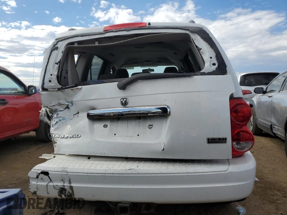 2006 Dodge Durango SLT with VIN 1D4HD48286F104619, listed as a Copart auction lot 77433824 with 221,631 mi miles and Salvage title. Bid and sale history available at DreamBid. Image 6.