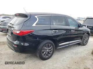 2013 Infiniti JX35 with VIN 5N1AL0MN0DC325393, listed as a Copart auction lot 47621695 with 228,929 mi miles and Salvage Title. Bid and sale history available at carsss.com. Image 3.