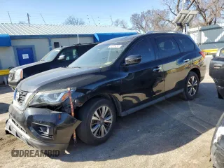 2017 Nissan Pathfinder SV with VIN 5N1DR2MN9HC662089, listed as a Copart auction lot 46462555 with 96,138 mi miles and Clean title. Bid and sale history available at DreamBid. Image 1.