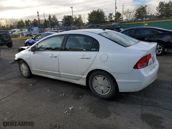 2008 Honda Civic Hybrid with VIN JHMFA36248S011955, listed as a Copart auction lot 50182805 with 203,620 mi miles and Salvage Title. Bid and sale history available at carsss.com. Image 2.