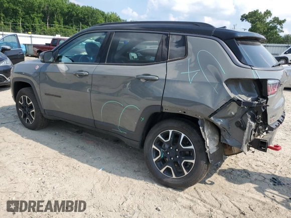 2020 Jeep Compass Trailhawk z VIN 3C4NJDDB4LT106769, wystawiony jako Copart lot #63082475 z przebiegiem 82 390 mil mil oraz Szkoda całkowita • Salvage title. Historia ofert i sprzedaży dostępna na DreamBid. Obrazek 2.