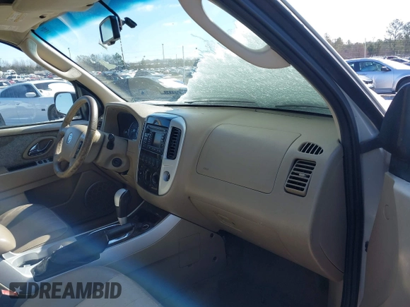 2007 Mercury Mariner with VIN 4M2CU39H07KJ20952, listed as a IAAI auction lot 41502938 with 148,622 mi miles and . Bid and sale history available at DreamBid. Image 5.