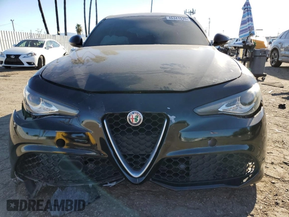 2017 Alfa Romeo Giulia with VIN ZARFAEBNXH7550876, listed as a Copart auction lot 46341535 with 0 mi miles and Salvage Title. Bid and sale history available at carsss.com. Image 5.