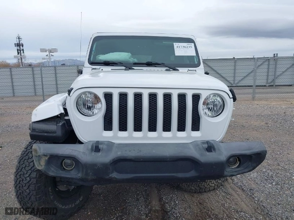 2019 Jeep Wrangler Unlimited Sport with VIN 1C4HJXDG0KW505973, listed as a IAAI auction lot 41736235 with 118,867 mi miles. Bid and sale history available at carsss.com. Image 13.