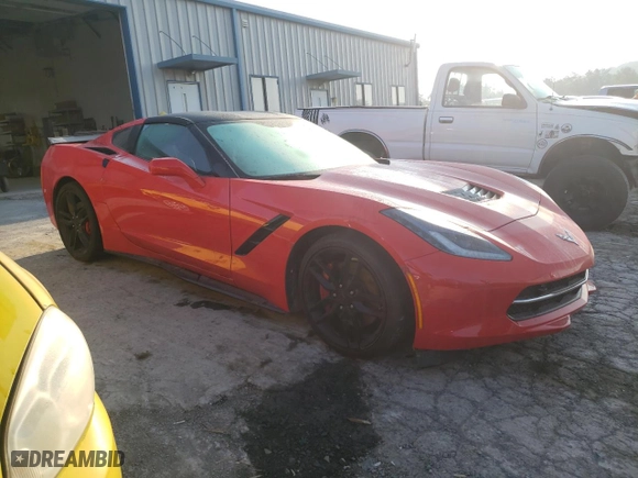 2019 Chevrolet Corvette Stingray Z51 3LT with VIN 1G1YL2D73K5104283, listed as a Copart auction lot 71455174 with 13,527 mi miles and Salvage Title. Bid and sale history available at carsss.com. Image 4.