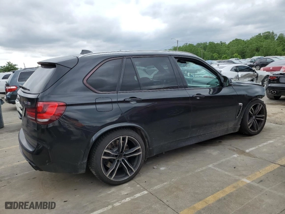 2015 BMW X5 M with VIN 5YMKT6C5XF0C89515, listed as a Copart auction lot 54364934 with 151,595 mi miles and Salvage Title. Bid and sale history available at carsss.com. Image 3.