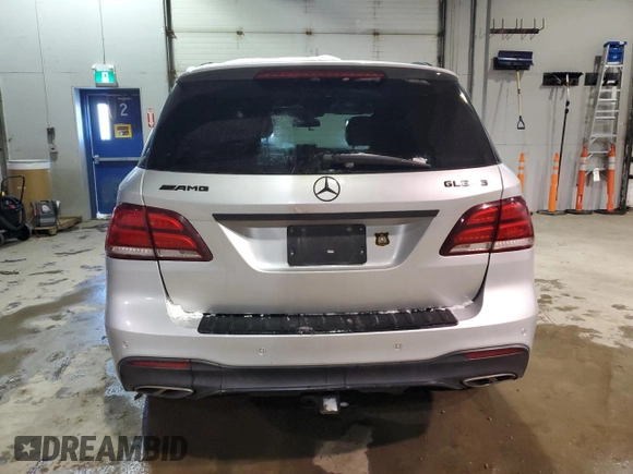 2018 Mercedes-Benz GLE 43 AMG with VIN 4JGDA6EB8JB107469, listed as a Copart auction lot 42088005 with 107,640 mi miles and Salvage Title. Bid and sale history available at DreamBid. Image 6.