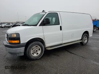 2020 GMC Savana Cargo Van with VIN 1GTW7AFG7L1210528, listed as a Copart auction lot 79937814 with 73,451 mi miles and Salvage Title. Bid and sale history available at carsss.com. Image 1.
