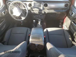 2021 Jeep Wrangler Unlimited Sport Altitude with VIN 1C4HJXDG4MW734322, listed as a Copart auction lot 41670625 with 45,963 mi miles and Salvage title. Bid and sale history available at DreamBid. Image 8.
