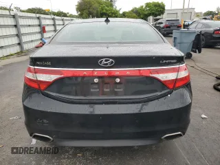2017 Hyundai Azera Limited z VIN KMHFH4JG1HA591009, wystawiony jako Copart lot #63236595 z przebiegiem 118 042 mil mil oraz Szkoda całkowita • Salvage title. Historia ofert i sprzedaży dostępna na DreamBid. Obrazek 6.