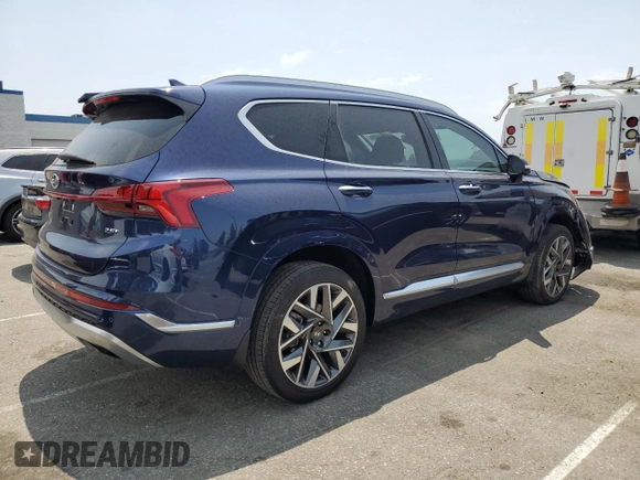 2023 Hyundai Santa Fe Calligraphy with VIN 5NMS5DALXPH508982, listed as a Copart auction lot 59233405 with 25,193 mi miles and Salvage title. Bid and sale history available at DreamBid. Image 3.